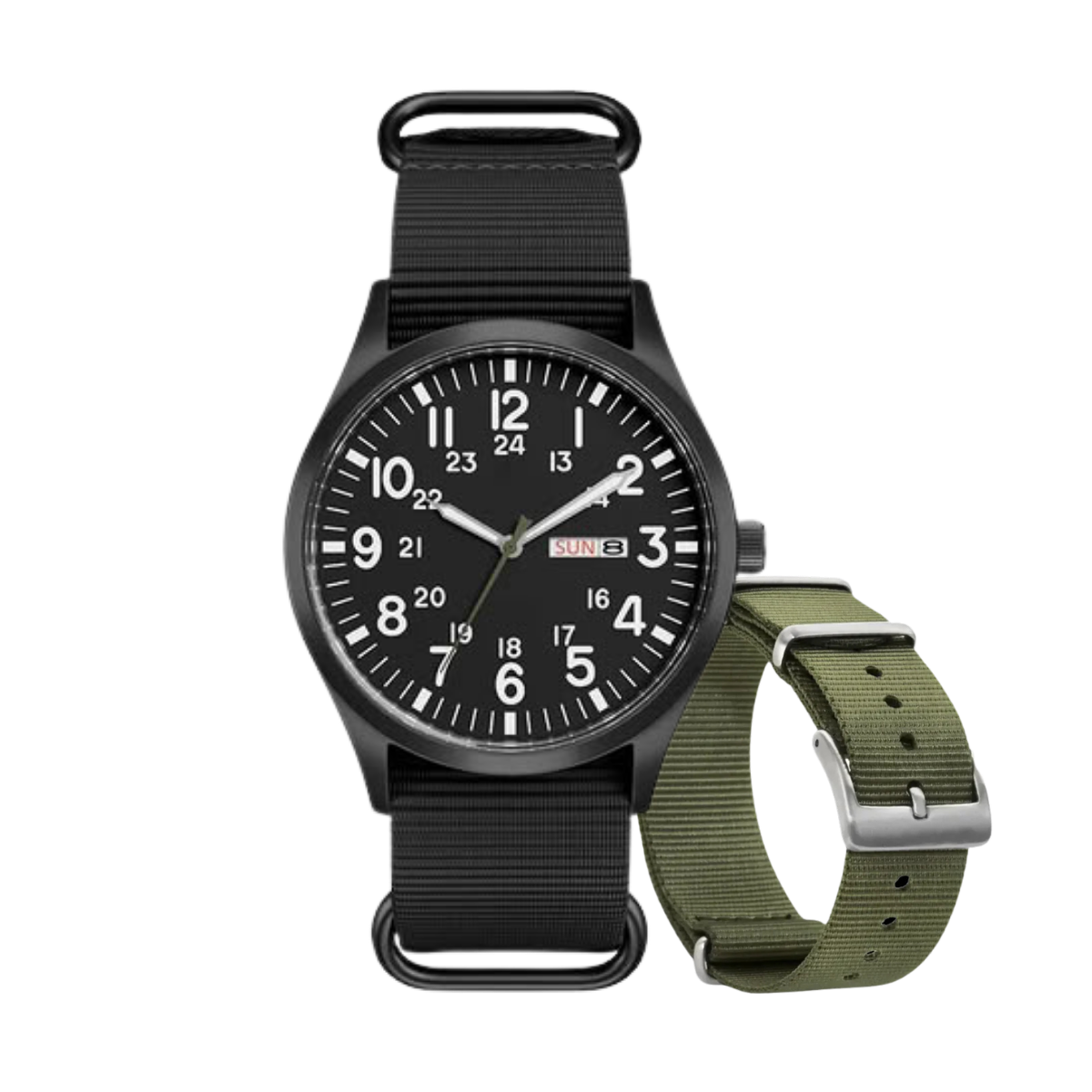 NORDHORNE SENTINEL VERDANT - (WATCH + EXTRA STRAP)