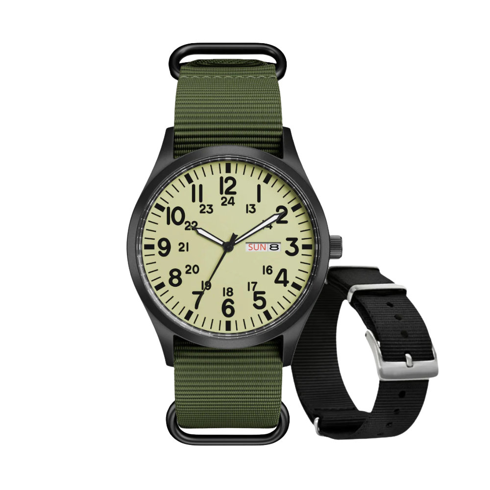 NORDHORNE SENTINEL VERDANT - (WATCH + EXTRA STRAP)